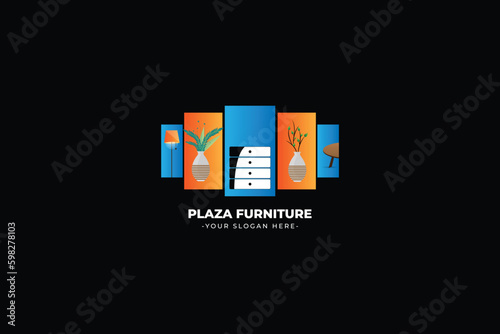 furniture brand business company logo