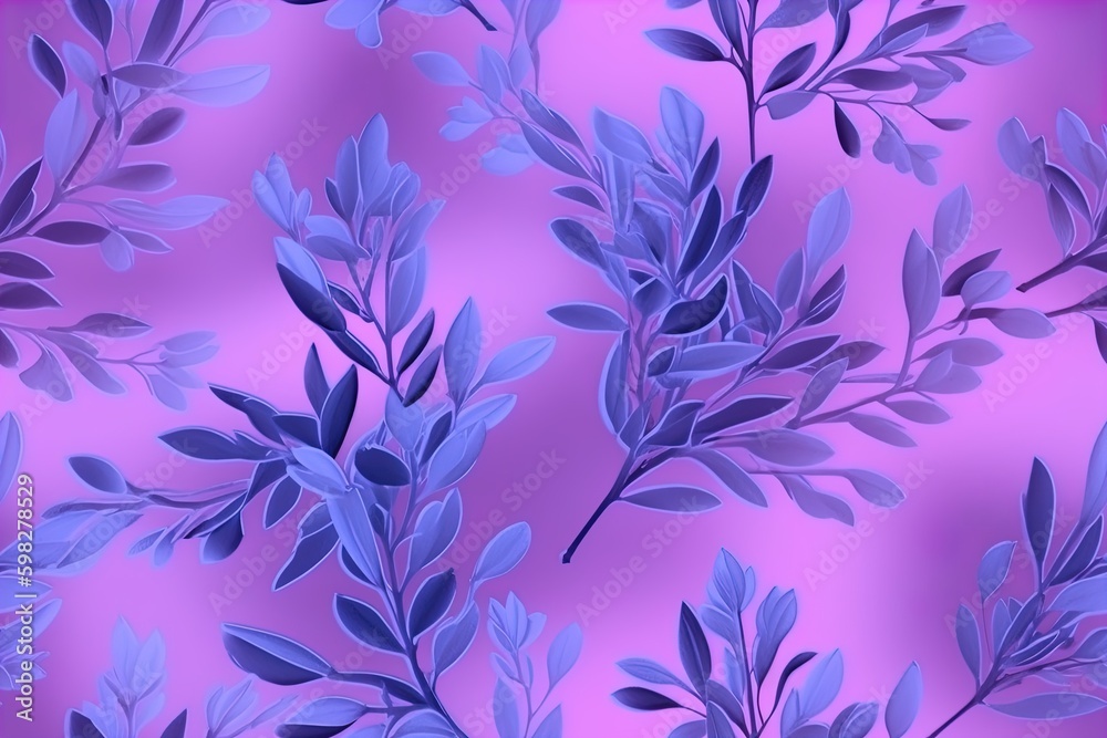 Fototapeta premium Lavander flowers pattern purple background.