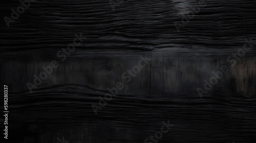 Old and dusty black wood texture, scratched and grainy black grunge texture with stains, stylist and luxury black background for wallpaper, cover, card and design.