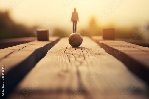 A person standing tall, with a bright sky in the background, symbolizing their newfound confidence and control after a divorce. Ai generated.