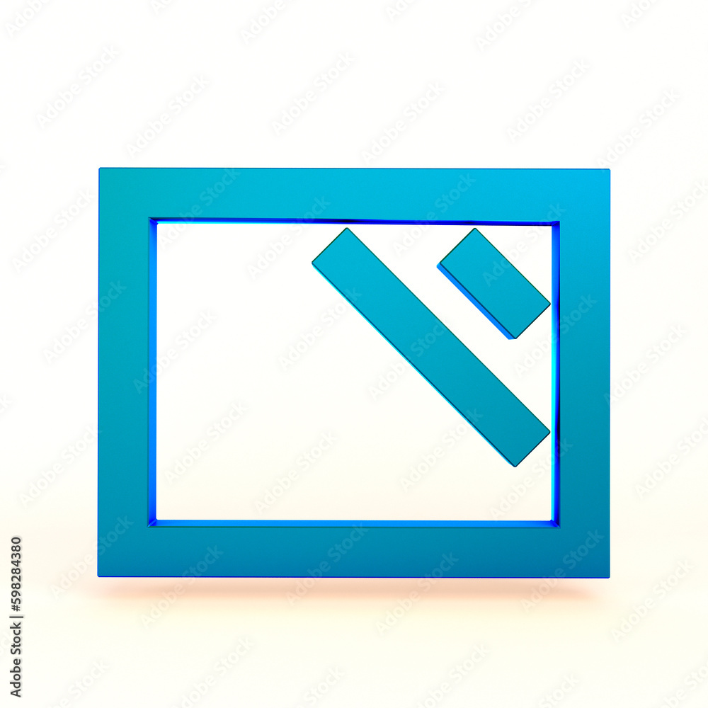 Screen Icon Front Side In White Background Screen Icon Front Side In White Background