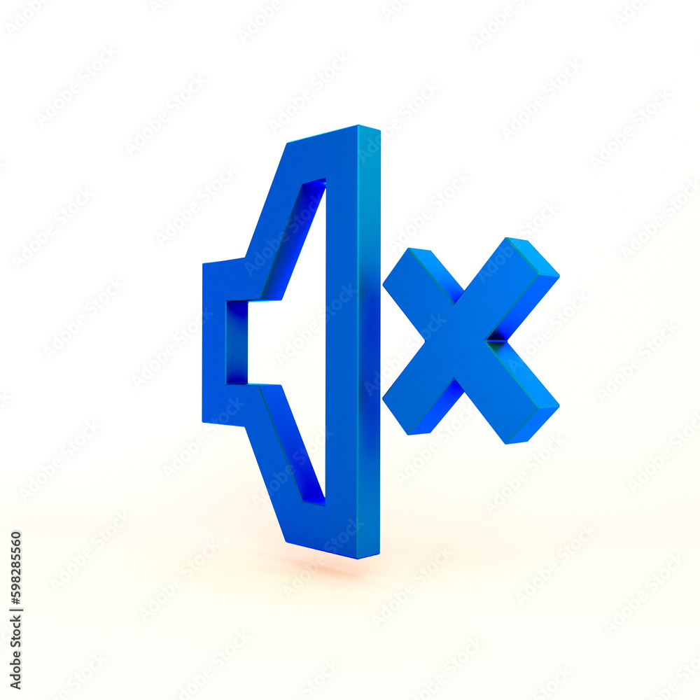 Sound Volume Mute Right Side In White Background Sound Volume Mute Right Side In White Background