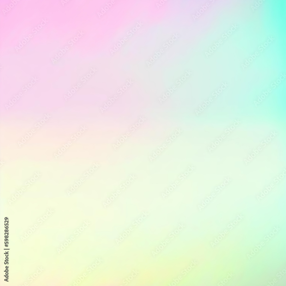  Blurred pink yellow green background. Soft gradient backdrop with place for text. Illustration for your graphic design, banner, poster