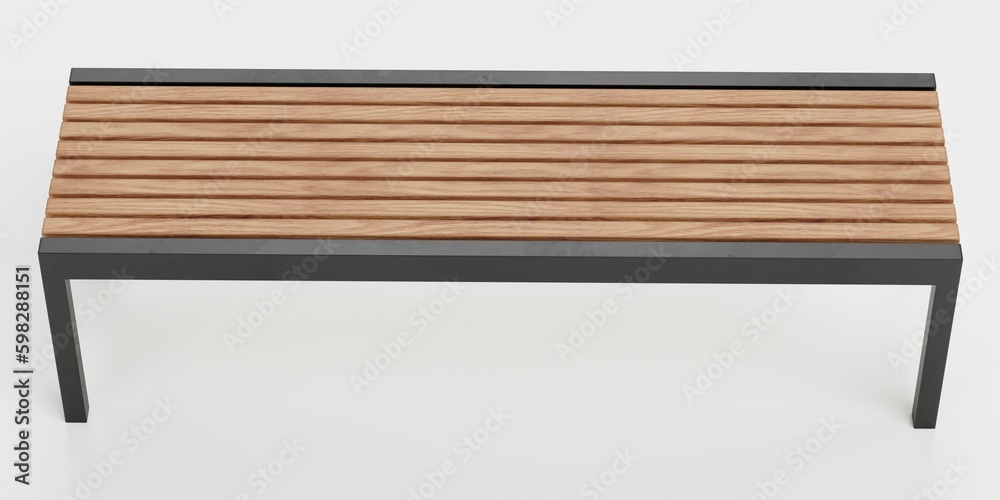 Realistic 3D Render of Garden Bench Realistic 3D Render of Garden Bench
