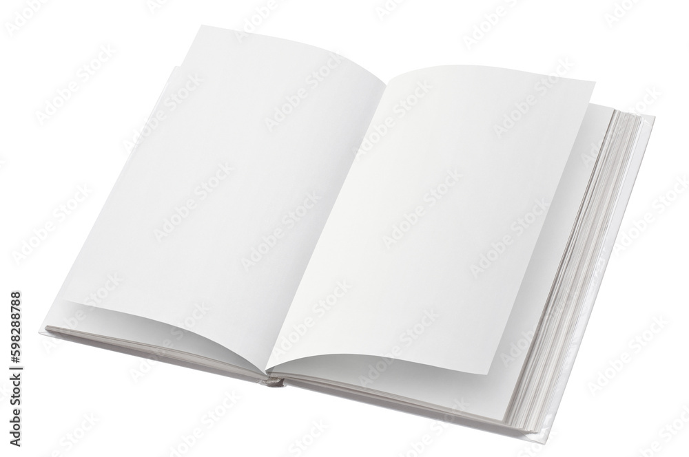 Open book with blank pages, cut out Open book with blank pages, cut out