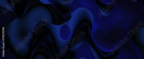 illustration background with dark blue wavy shapes