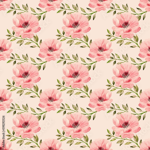  Floral botanical texture pattern . Seamless flower pattern can be used for wallpaper, pattern fills, web page background, surface textures.