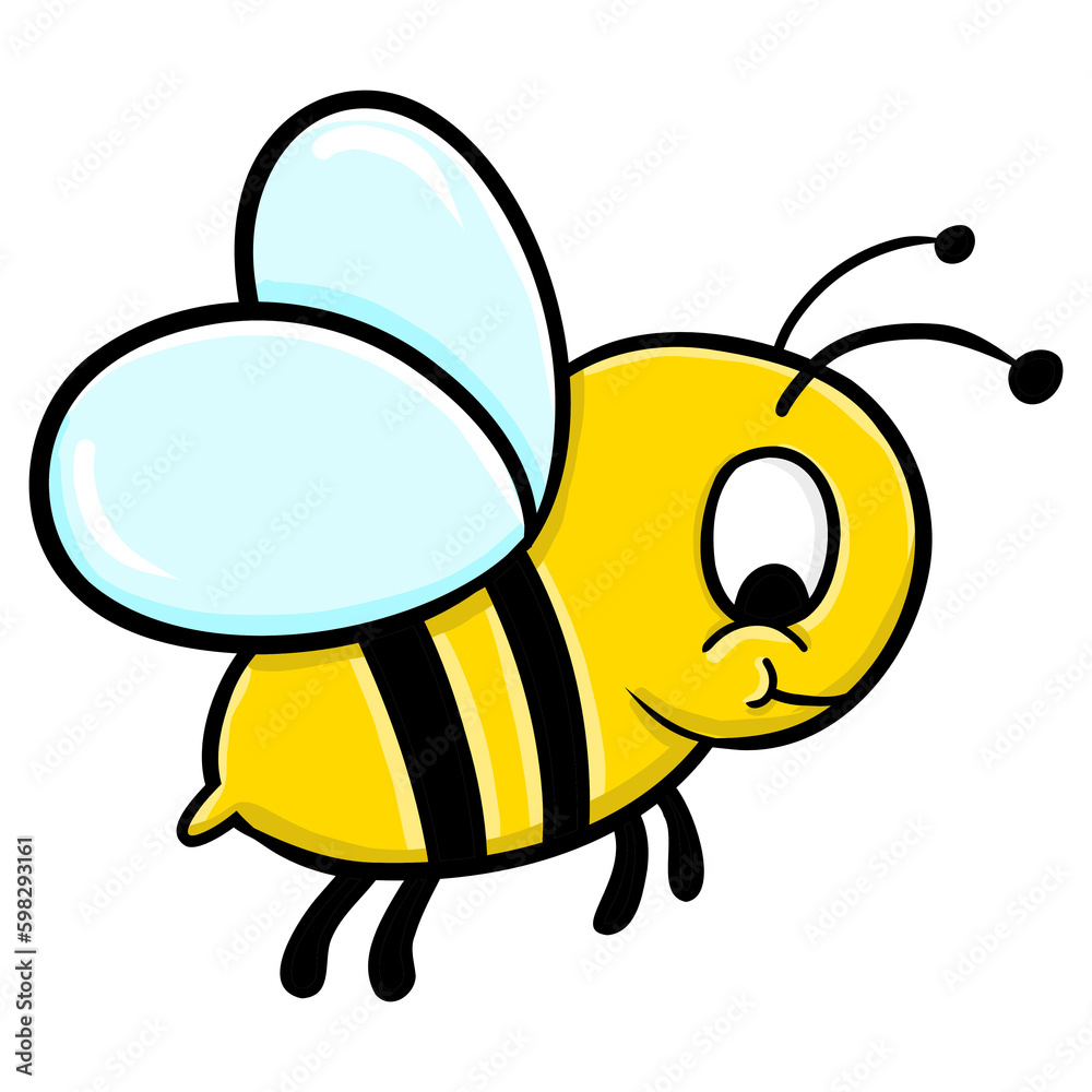 Cute Little Bee, Doodle Bee, Hand Draw Bee Cute Little Bee, Doodle Bee, Hand Draw Bee