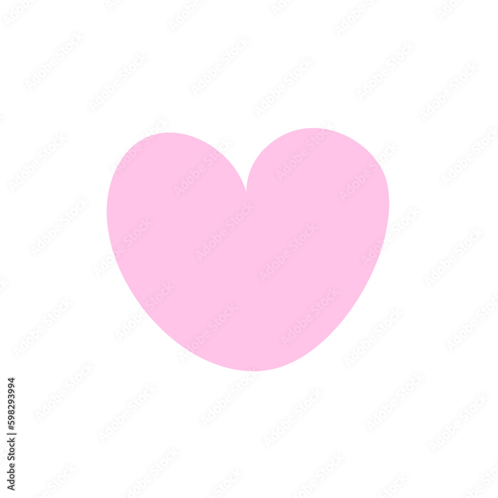 Pink pastel heart
