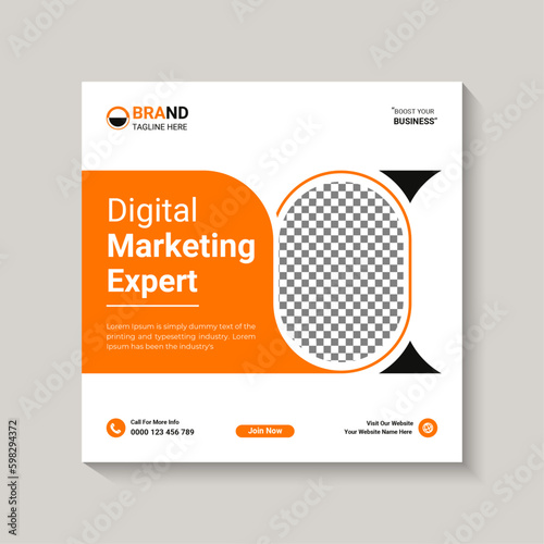 Business instagram post banner template 