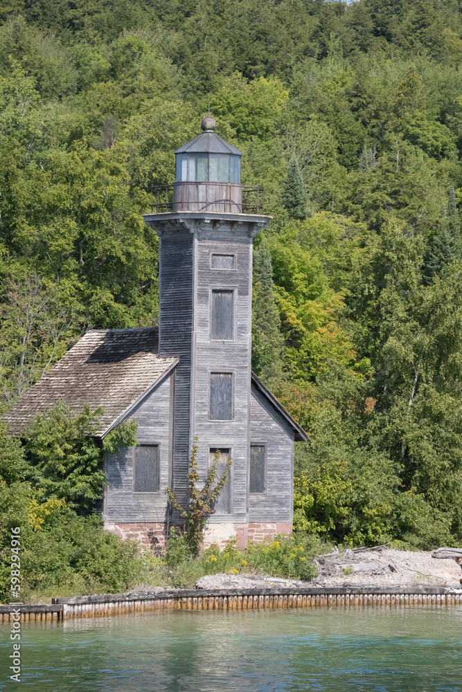 Old Wooden East Channel Lighthouse