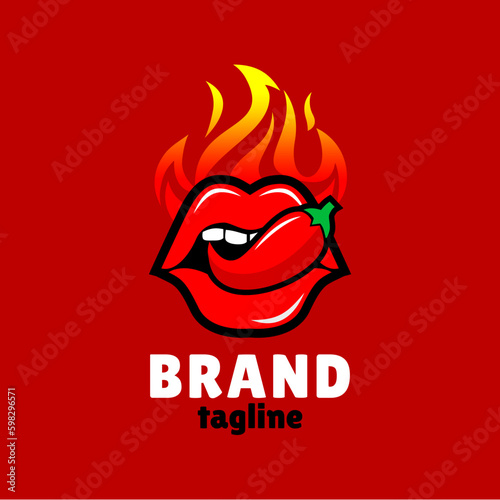 Hot Chili Lips Logo Design