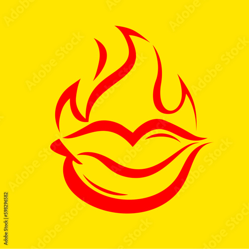 Hot Chili Lips Logo Design