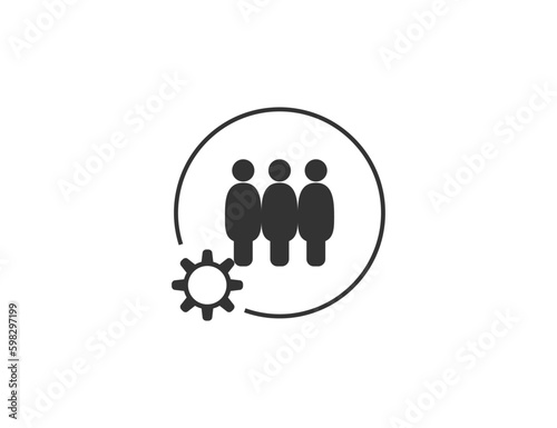 Talent management, ability icon. Vector illustration.