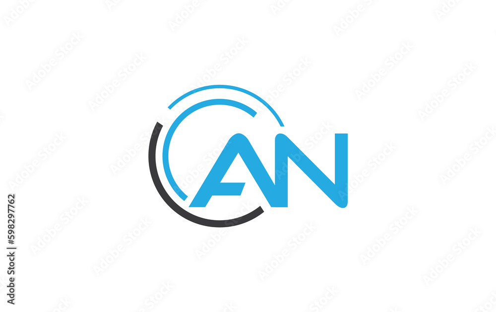 Technology and tech connect circle logo design with alphabet brand and business flat icon design