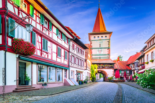Gengenbach, Germany. Beautiful small city in Schwarzwald, Baden-Wurtemberg. photo