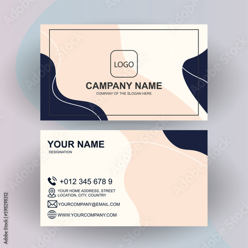 A business card that says camp logo on it