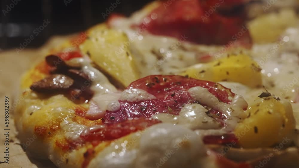 Homemade Pizza with zucchini and paprika. Homemade Pizza with zucchini and paprika.