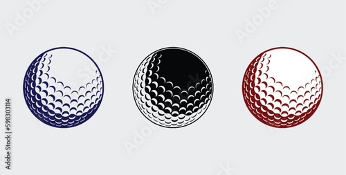golf ball vector designs