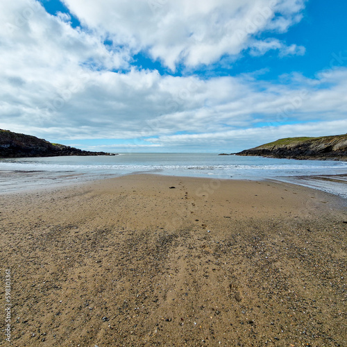 Porth Trecastell, Wales, UK, 2023: Also known as Cable Bay on Anglesey Island.