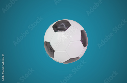 soccer ball 3d render