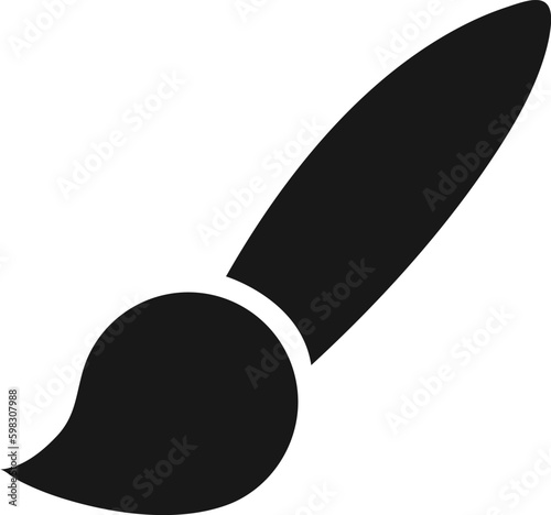 designers tools icon solid artbrush tool