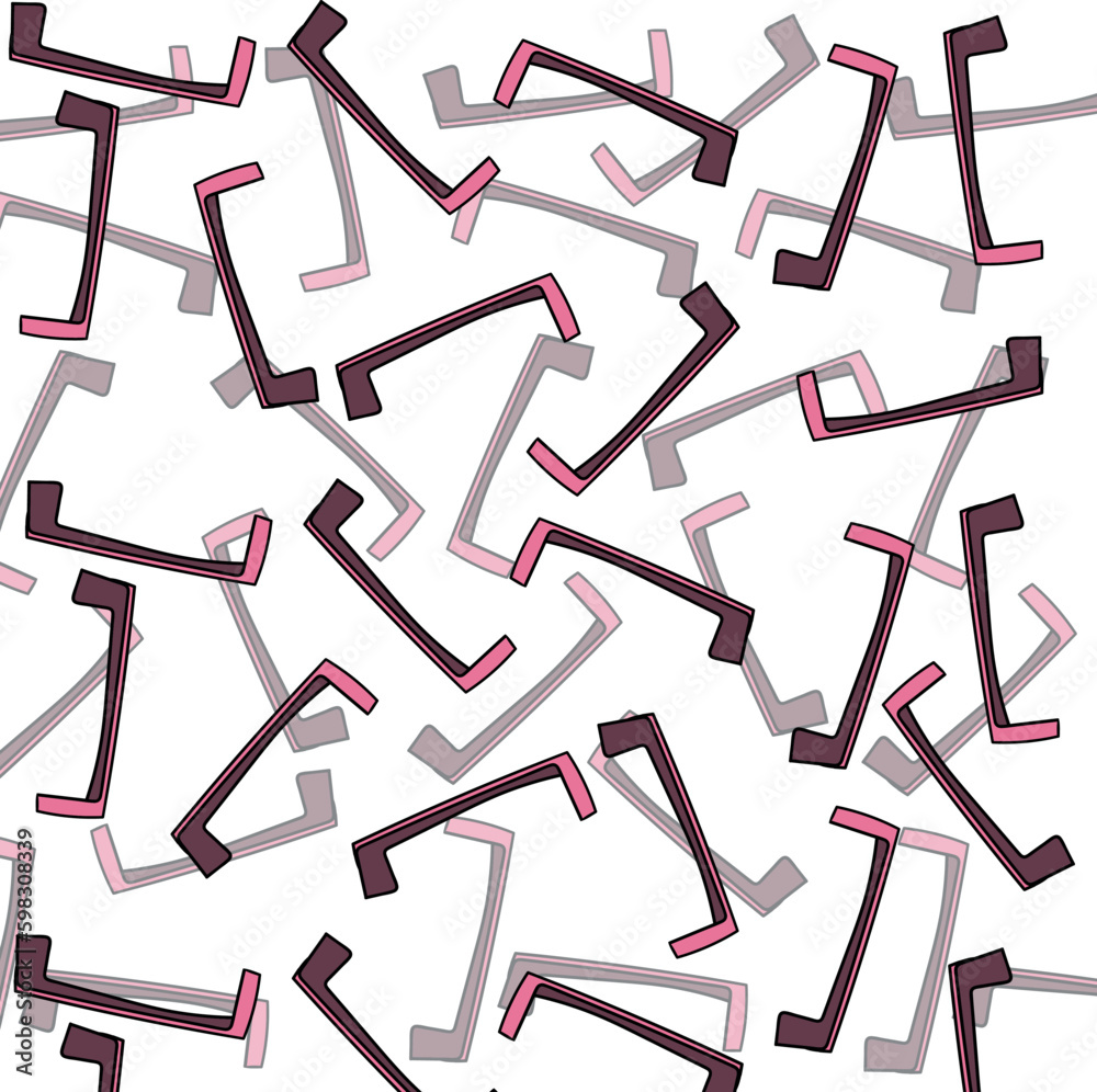 Flying pink shapes form a simple background Flying pink shapes form a simple background