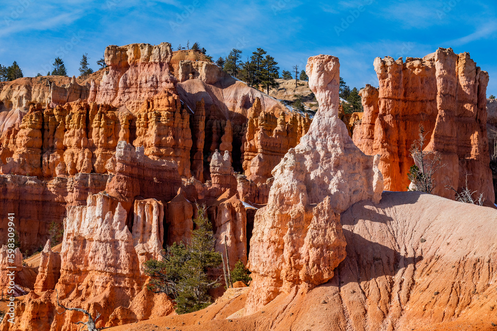 United States, Utah, Bryce Canyon National Park, Hoodoo sandstone rock formations United States, Utah, Bryce Canyon National Park, Hoodoo sandstone rock formations