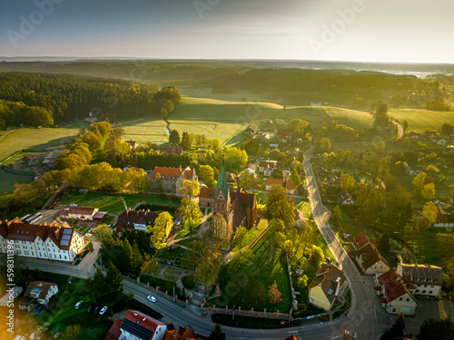 Fototapeta Naklejka Na Ścianę i Meble -  Basilica of the Nativity of the Blessed Virgin Mary in Gietrzwałd, Warmia and Mazury, Poland, Europe