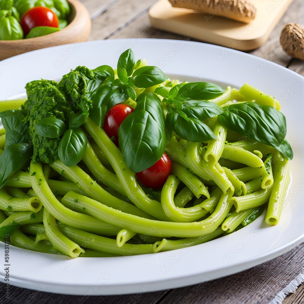 pasta with tomato sauce and basil pasta with tomato sauce and basil
