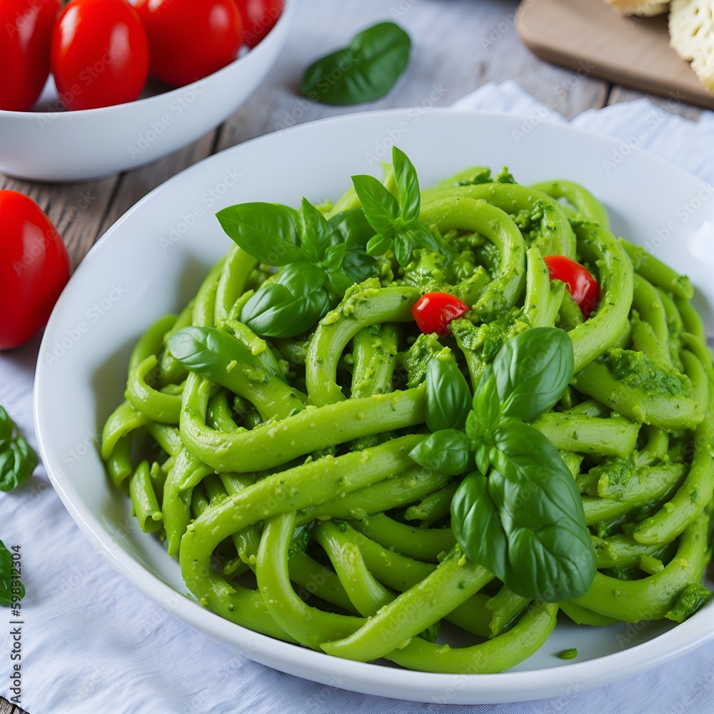 pasta with tomato sauce and basil pasta with tomato sauce and basil