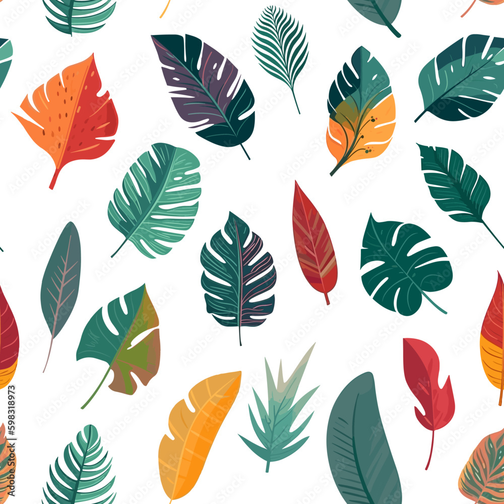 seamless pattern with leaves seamless pattern with leaves
