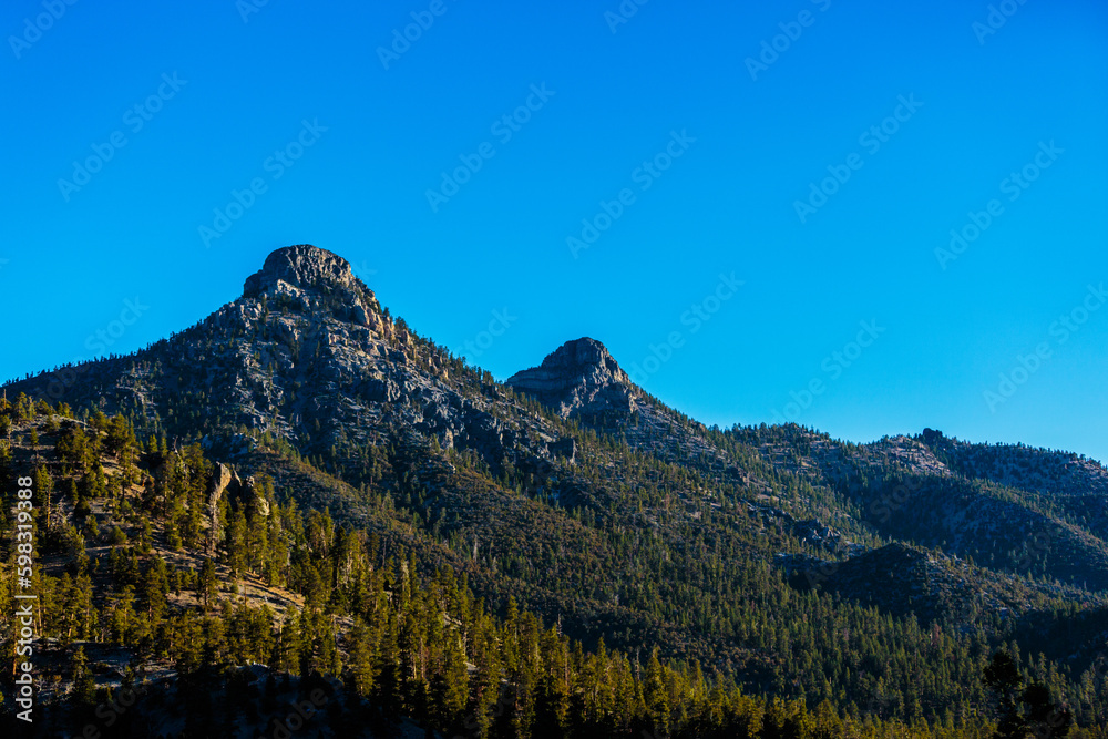 Mt. Charleston, Nevada, USA - June 14, 2018:  Mt. Charleston, Lee Canyon and nearby rock formations and recreation areas.