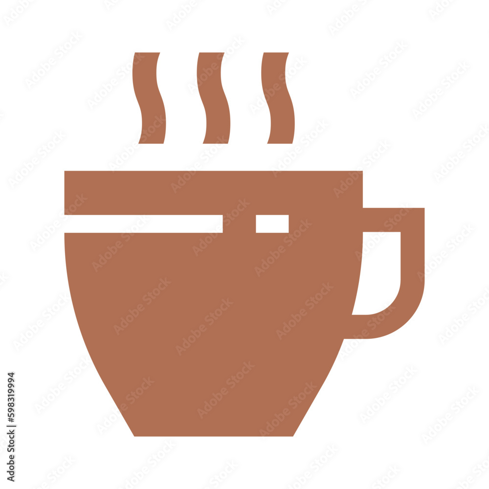 Hot Coffee Cup Logo Icon. Coffee Mug with Steam. Hot Coffee Cup Logo Icon. Coffee Mug with Steam.