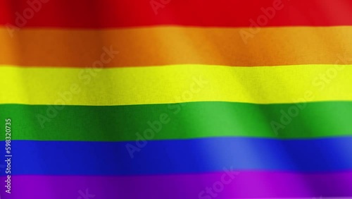 Motion Graphic  LGBTQ Flag.
