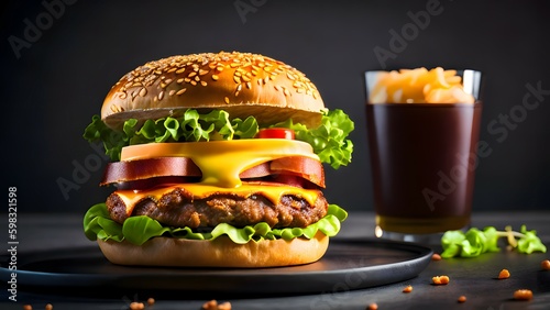 Image of a bacon cheeseburger