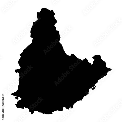 Agder county map, administrative region of Norway. Vector illustration. photo