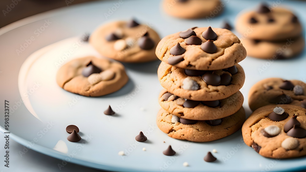 Images of chocolate chips cookies