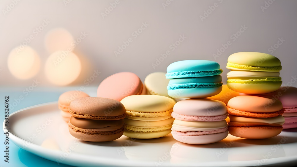 Image of colorful macarons Image of colorful macarons