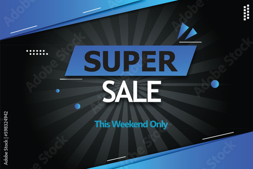 super sale stylis banner background, abstract sale promotion banner template