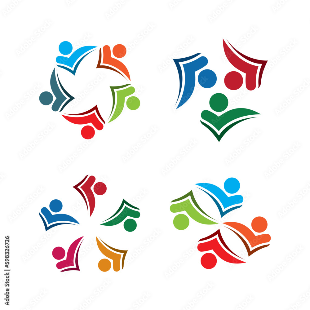 Obraz premium Community, network and social icon