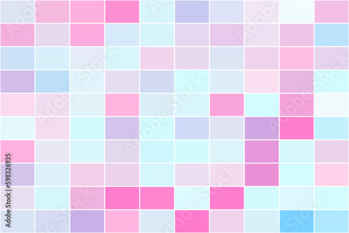 Colorful Pixel Mosaic Tile Texture Pattern or Technology Background. Vector Illustration