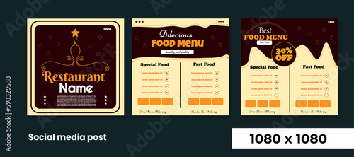 food menu for restaurant