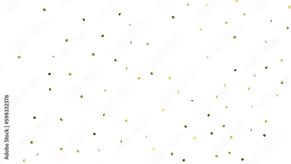 Glittering confetti on a transparent background. Holiday, birthday and Christmas decoration Glittering confetti on a transparent background. Holiday, birthday and Christmas decoration