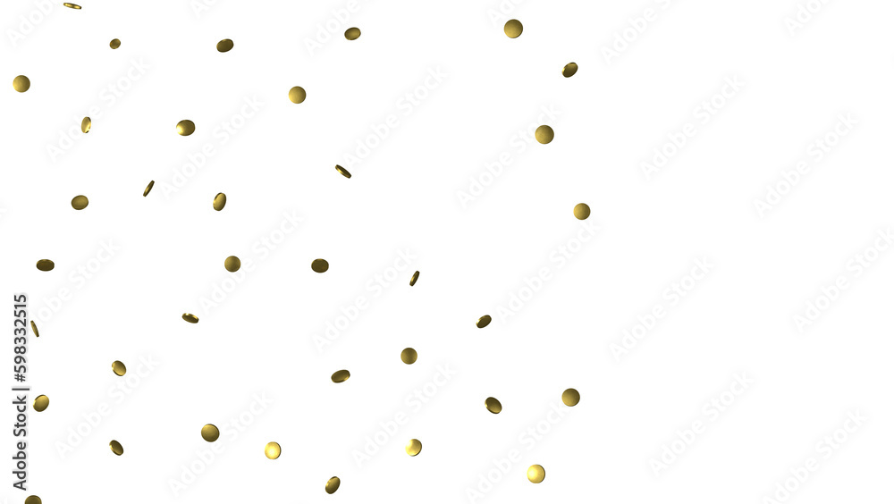 Gold Confetti Glitter Overlay