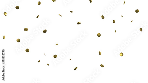 Glittering golden confetti png. Glittering golden