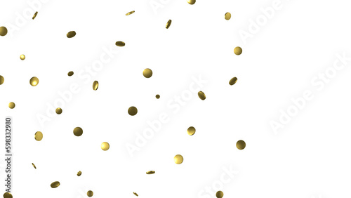 Gold Confetti Glitter Overlay