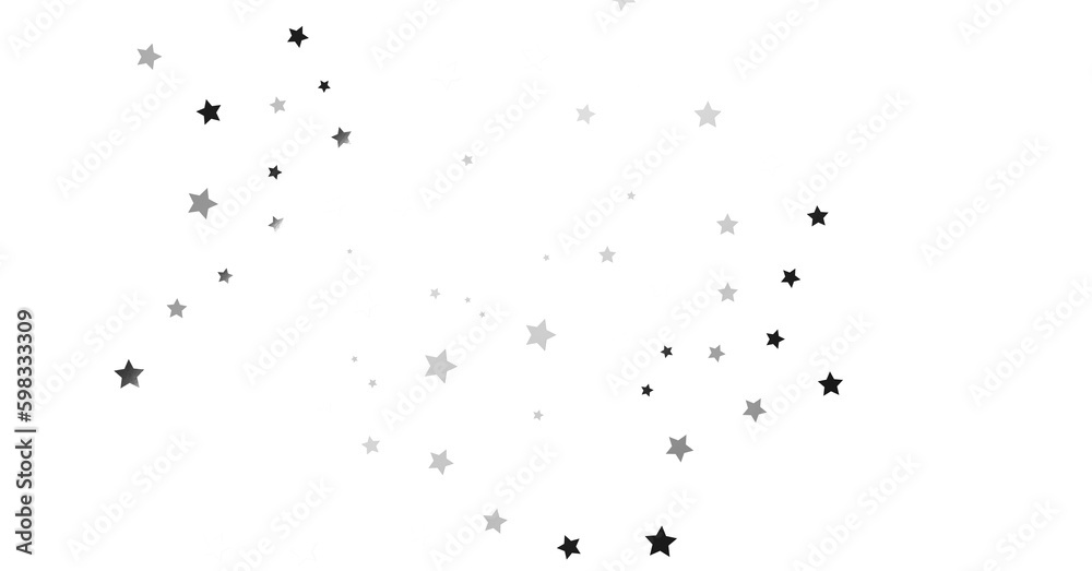 Group of silver stars isolated on white background. - png transparent Group of silver stars isolated on white background. - png transparent