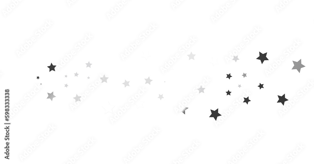 Silver star of confetti. Falling stars on a white background. Illustration of flying shiny stars. - png transparent Silver star of confetti. Falling stars on a white background. Illustration of flying shiny stars. - png transparent