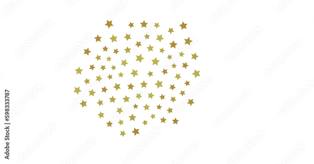 XMAS Stars - golden stars -